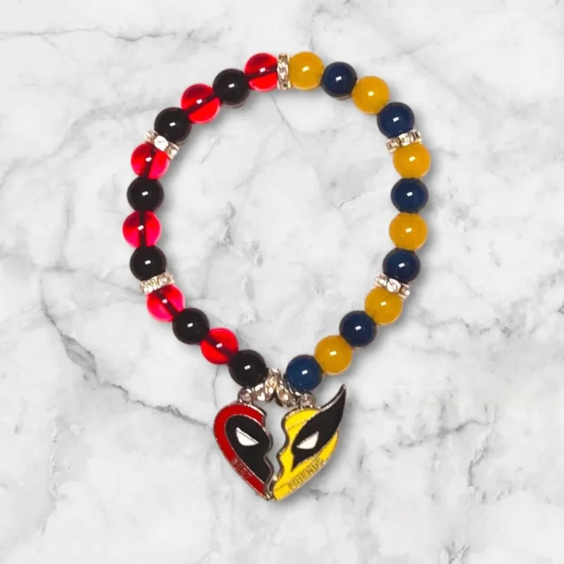 Deadpool & Wolverine "Best Friends" Heart Bracelets - Image 3