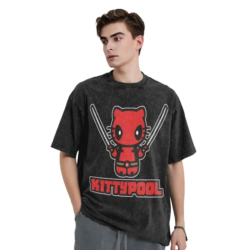 Kittypool – Deadpool Meets Hello Kitty T-Shirt - Image 4