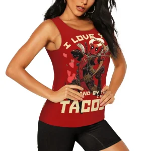 Deadpool "I Love You and By That I Mean Tacos" Tank Top