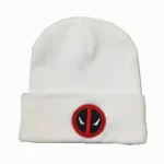 Deadpool "Classic Mask" White Beanie