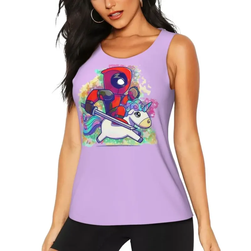 Deadpool Unicorn Ride Tank Top - Image 3