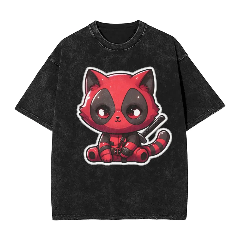 Kittypool – Deadpool Meets Hello Kitty T-Shirt - Image 13