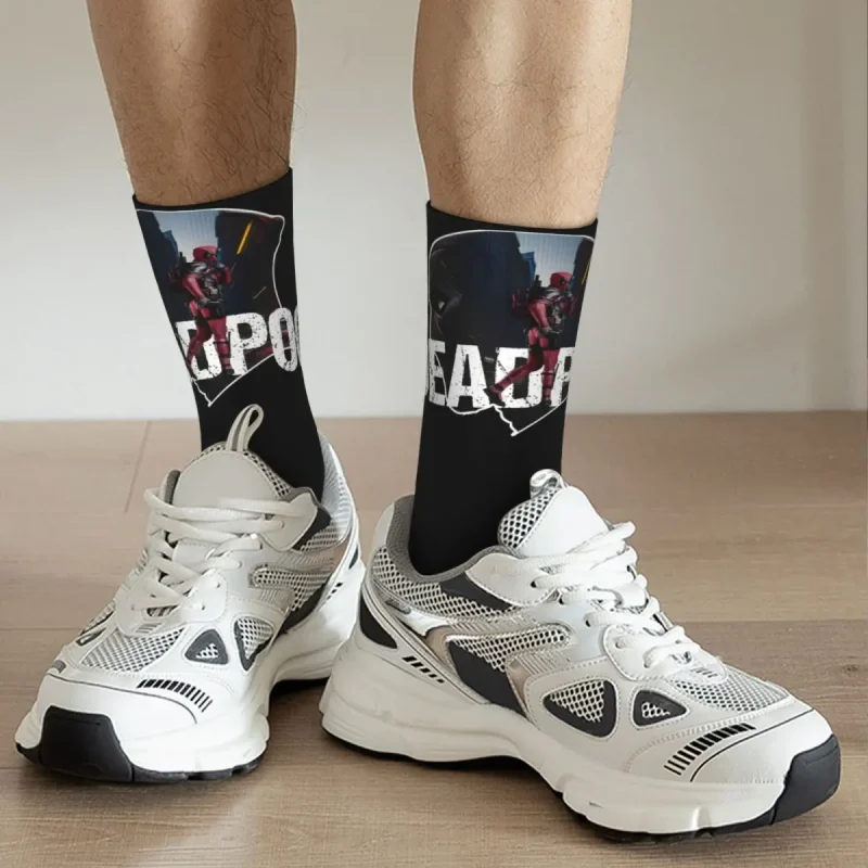 Deadpool Mask Outline Socks - Image 2