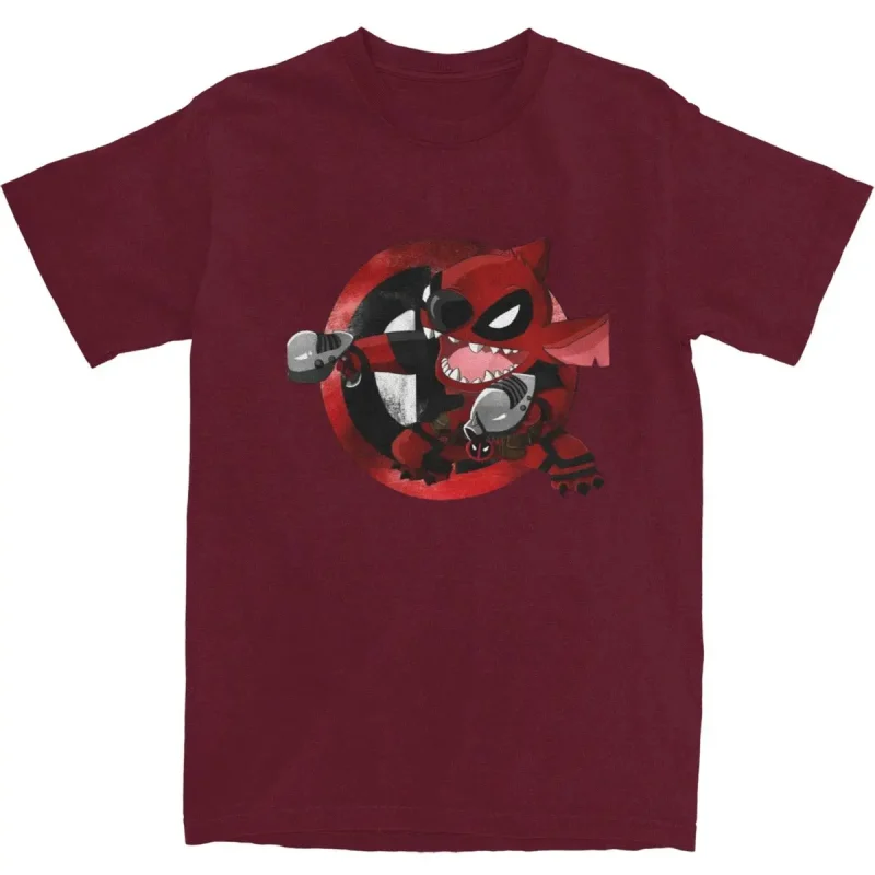 Stitch Meets Deadpool T shirt - Image 7