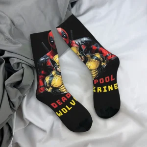 Detailed Deadpool & Wolverine Socks - High-Res Hero Footwear