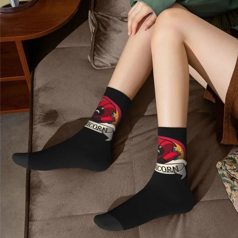 "I'm a Unicorn" Deadpool Socks - Magical Merc Footwear - Image 3