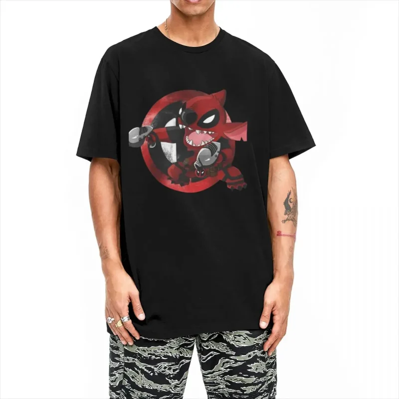 Stitch Meets Deadpool T shirt - Image 3
