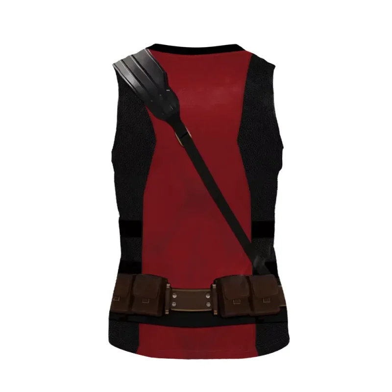 Deadpool Costume Sleeveless Top - Merc Style for Summer
