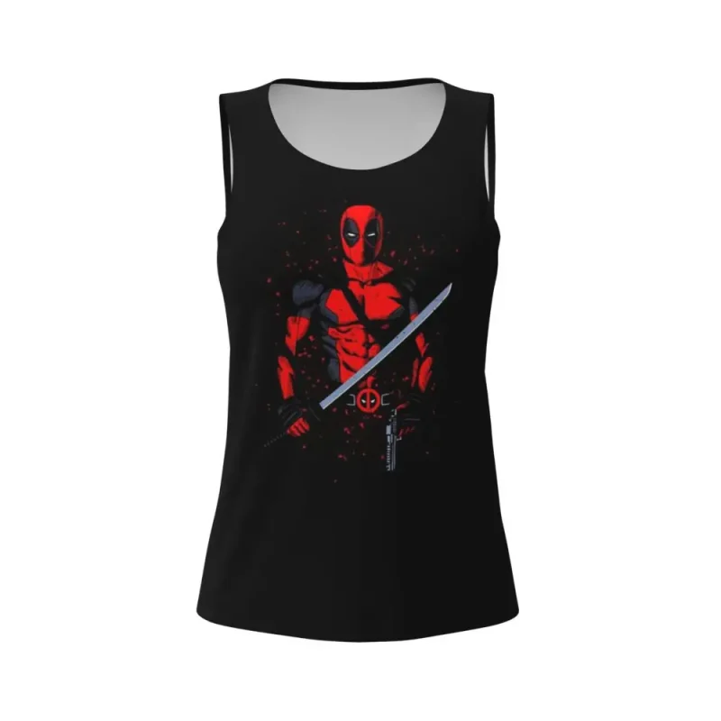 Deadpool Katana Splash Tank Top - Image 4