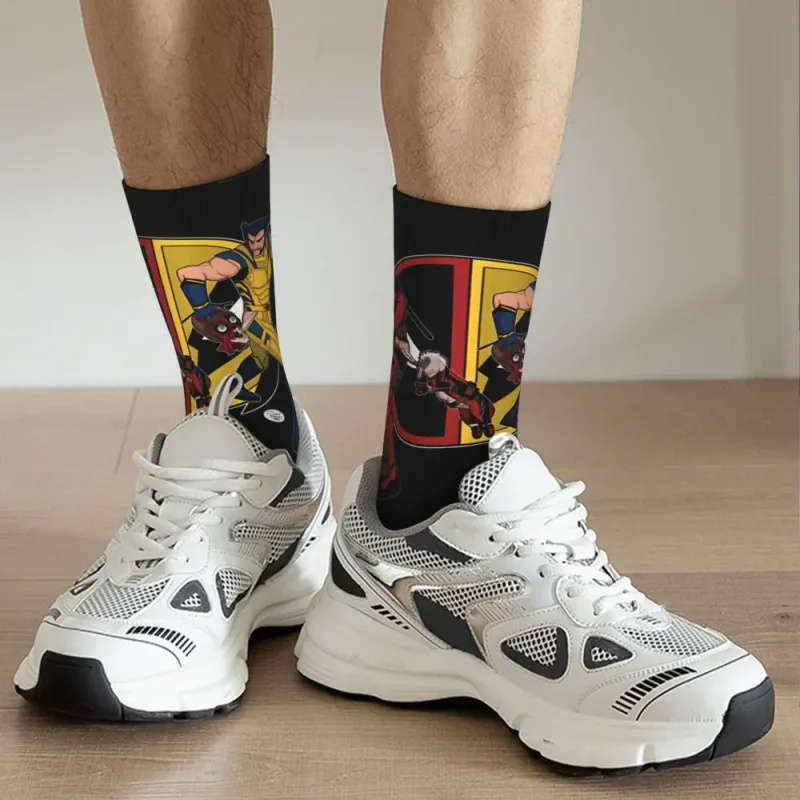 Detailed Deadpool & Wolverine Socks - High-Res Hero Footwear - Image 2