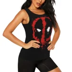 Deadpool Red and Black Tank Top
