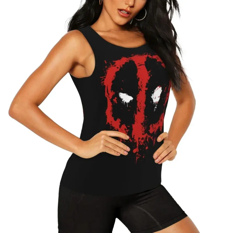 Deadpool Red and Black Tank Top