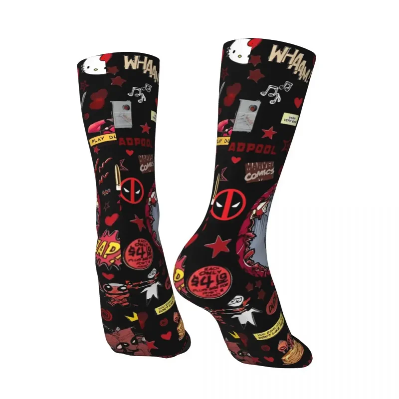 Deadpool Doodle Socks - Whimsical Merc Footwear - Image 2
