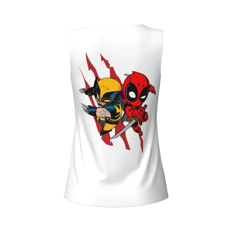 Cartoon Deadpool & Wolverine Tank Top - Image 5