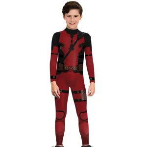 Kids Deadpool Costume - Bodysuit for Young Mercs