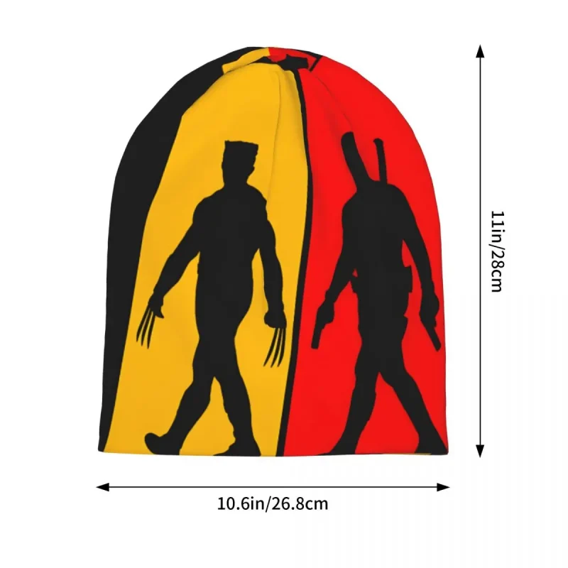 Deadpool & Wolverine "Silhouette Stripes" Beanie - Image 2