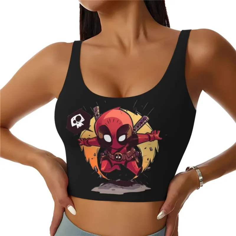Chibi Deadpool Crop Top - Adorable Merc Style - Image 4