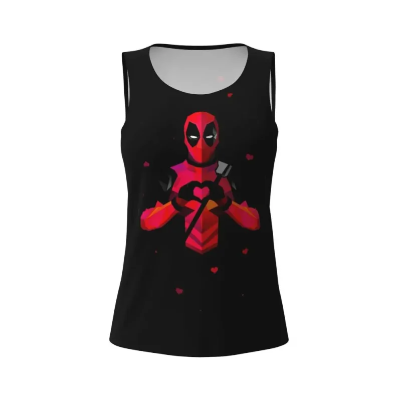 Deadpool Heart Tank Top - Image 3
