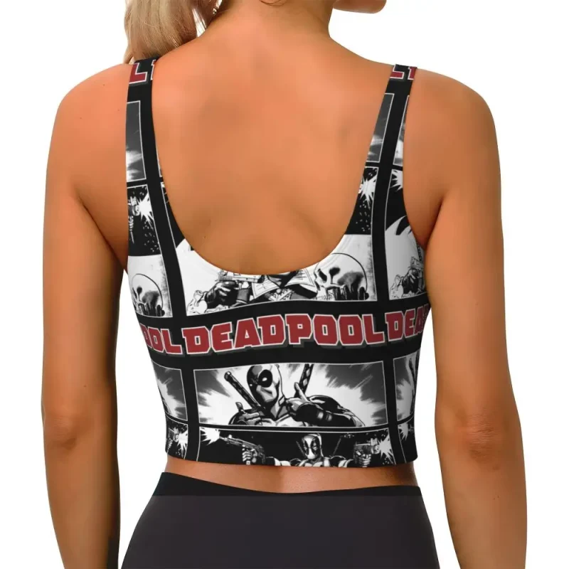 Deadpool Comic Panel Sports Bra - Image 6