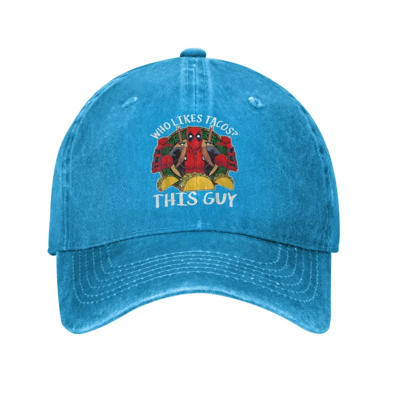 Deadpool "Who Likes Tacos?" Baseball Cap - Foodie Merc Style - Image 7