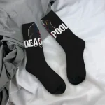 Deadpool Mask Outline Socks