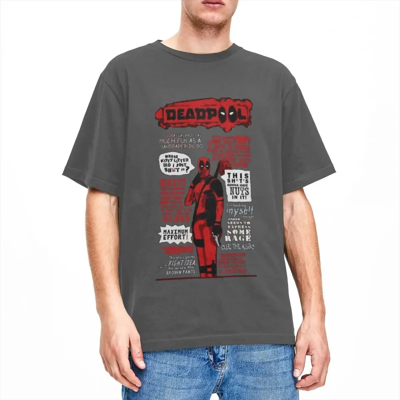 Deadpool Iconic Quotes T-shirt - Image 6