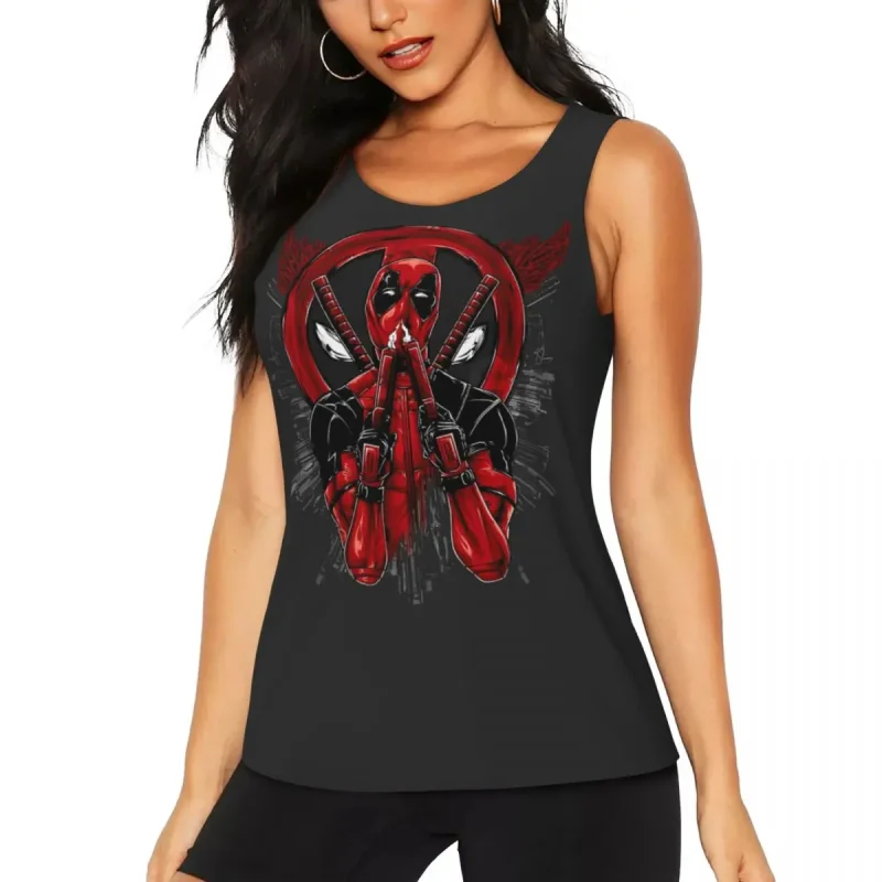 Praying Deadpool Tank Top - Merc in Contemplation - Image 2