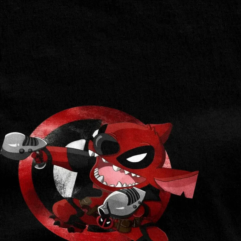 Stitch Meets Deadpool T shirt - Image 2