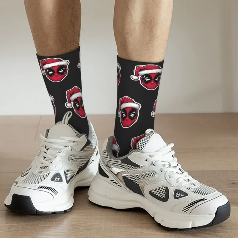 Christmas Deadpool Socks - Festive Merc Footwear - Image 2