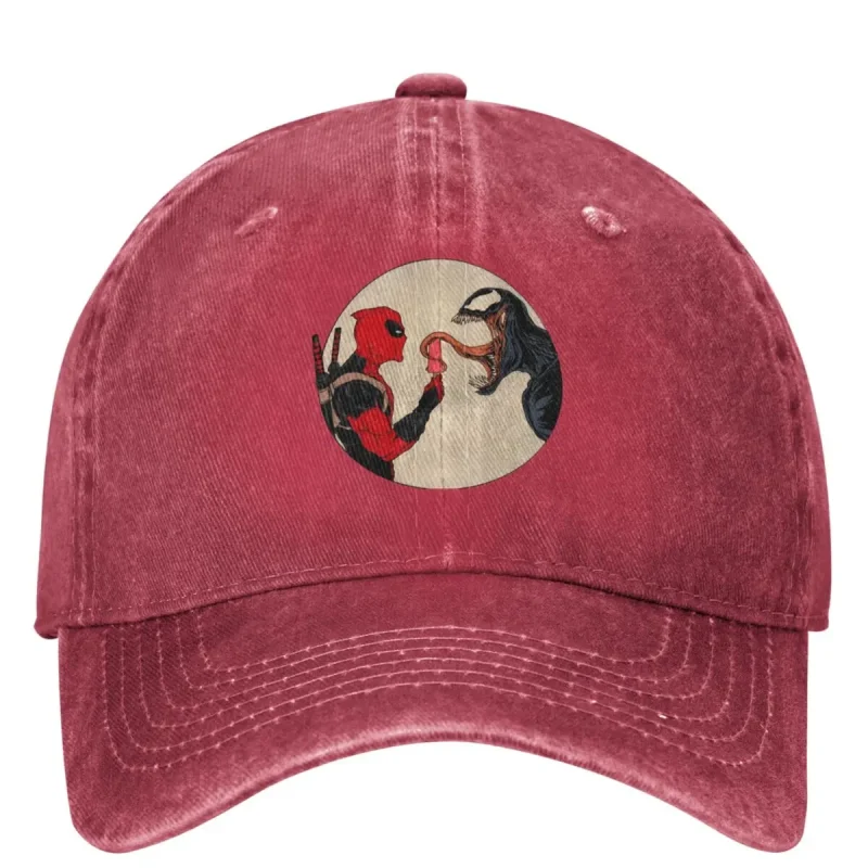 Deadpool & Venom Baseball Cap - Symbiotic Style - Image 9