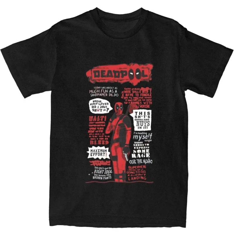 Deadpool Iconic Quotes T-shirt
