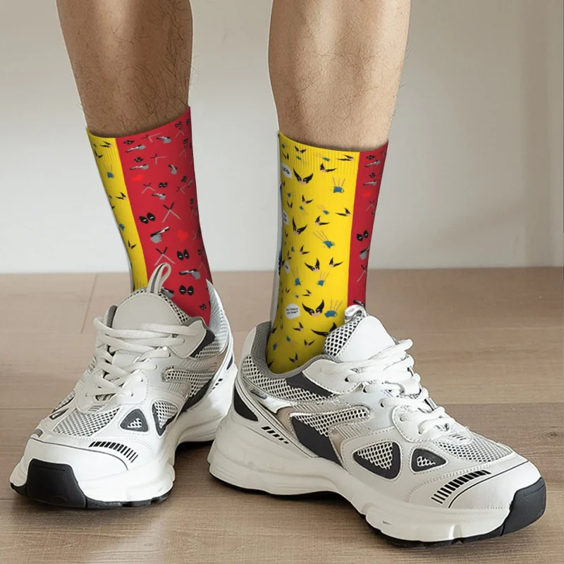 Deadpool & Wolverine Icons Pattern Socks - Image 3