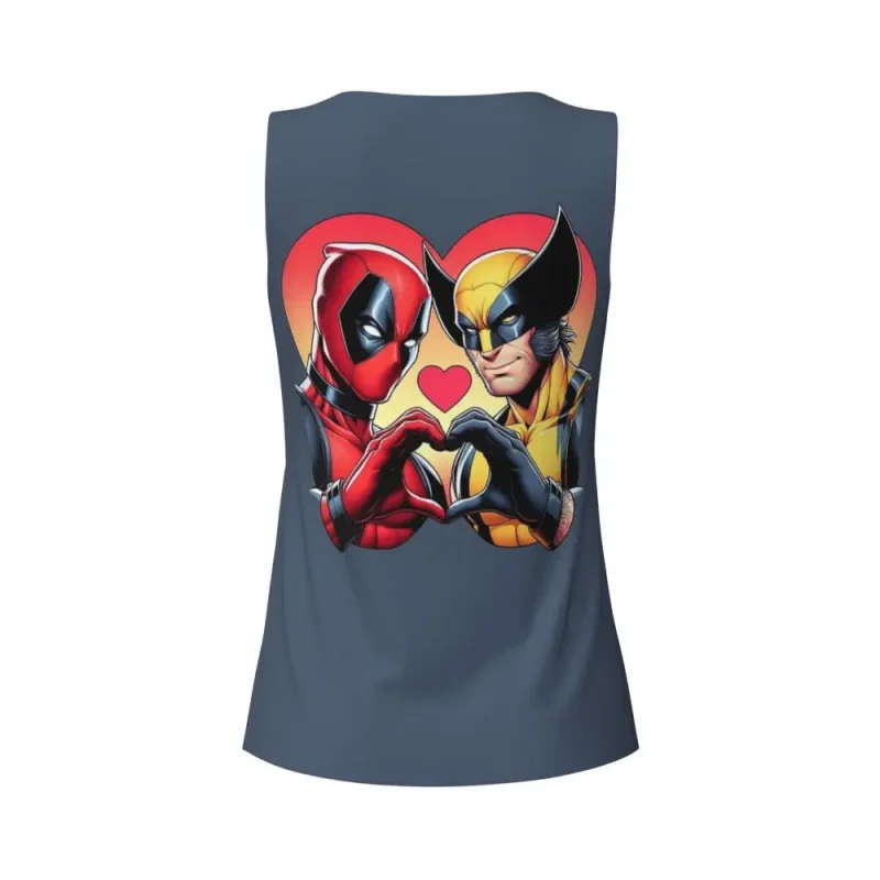 Deadpool & Wolverine Heart Hands Tank Top - Image 5