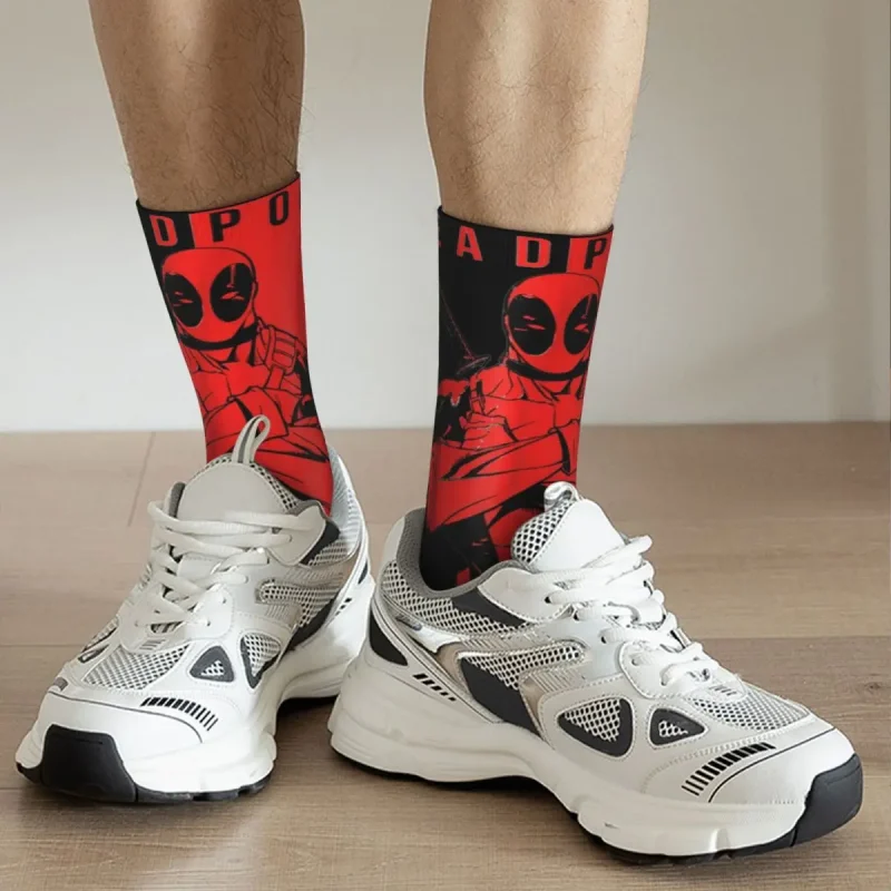 Red & Black Deadpool Socks - Image 3