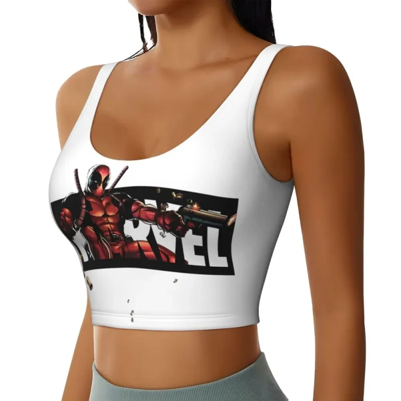 Marvel Deadpool Crop Top - Action Comic Style