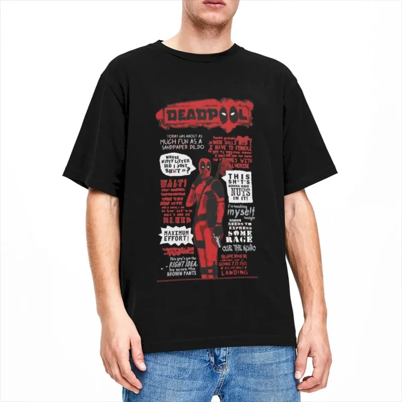 Deadpool Iconic Quotes T-shirt - Image 3
