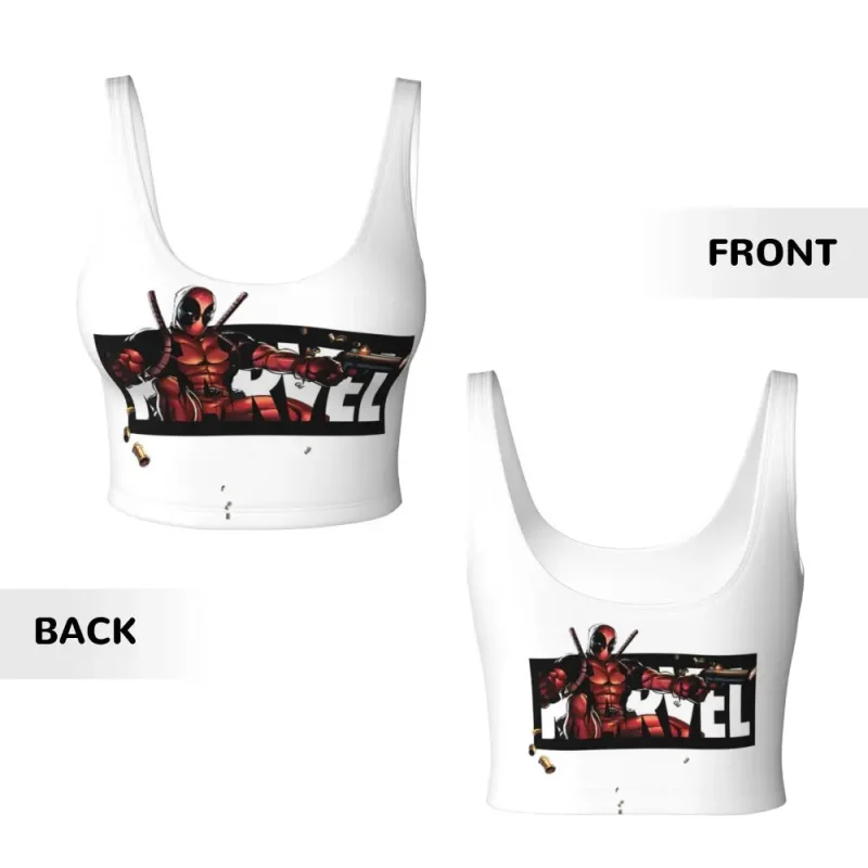 Marvel Deadpool Crop Top - Action Comic Style - Image 4