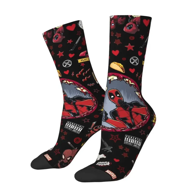 Deadpool Doodle Socks - Whimsical Merc Footwear - Image 3