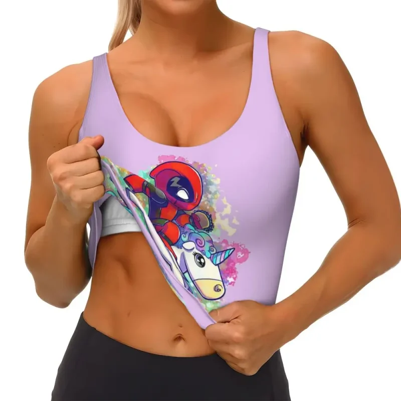 Deadpool Comic Pose Crop Top - Image 3