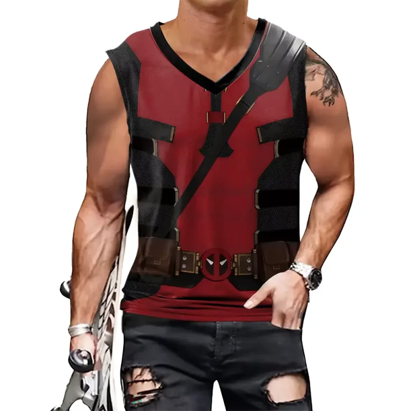 Deadpool Costume Sleeveless Top - Merc Style for Summer - Image 2