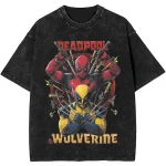 Deadpool & Wolverine Team-Up Vintage Wash T-shirt