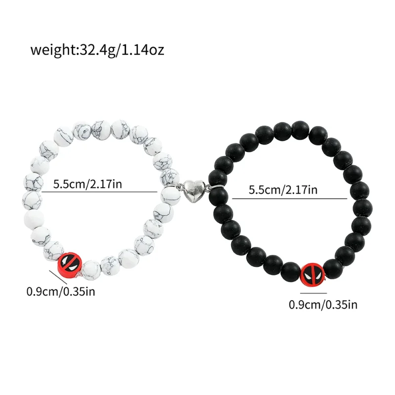 Deadpool Magnetic Couple Bracelets - Image 7