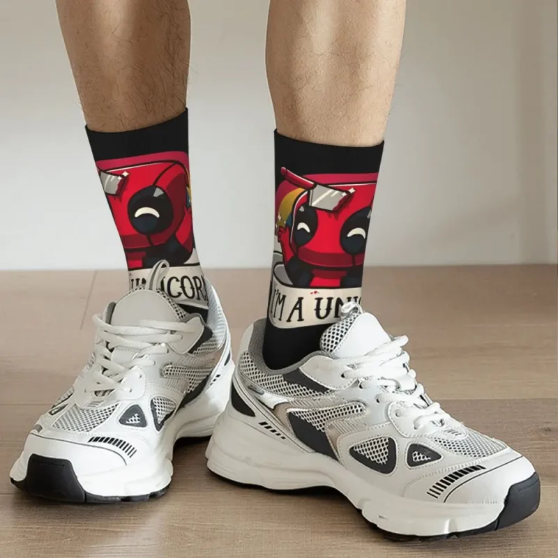 "I'm a Unicorn" Deadpool Socks - Magical Merc Footwear - Image 2