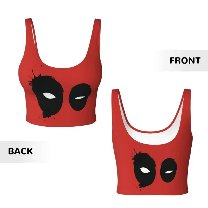 Deadpool Mask Crop Top - Iconic Merc Style - Image 4