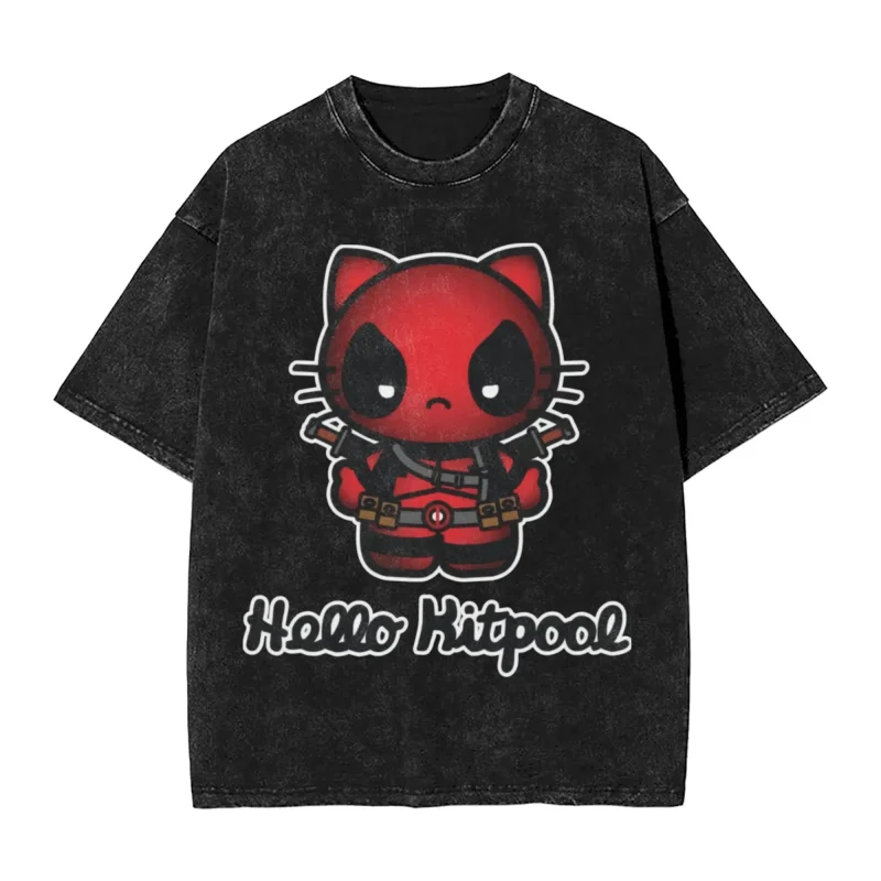 Kittypool – Deadpool Meets Hello Kitty T-Shirt - Image 10