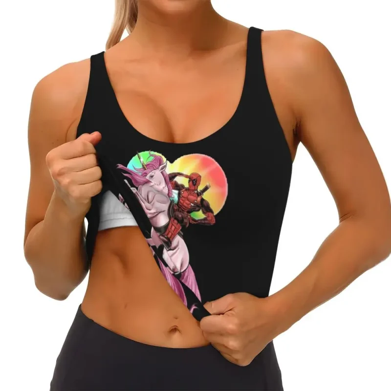 Deadpool Riding Unicorn Crop Top - Magical Merc Adventure - Image 4
