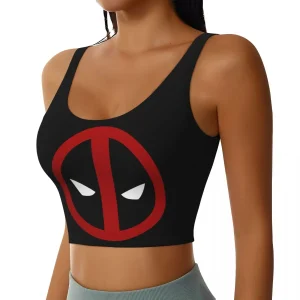 Deadpool Logo Crop Top