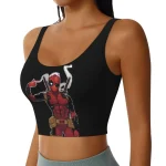 Deadpool Pointing Head Crop Top - Think Inside the Box