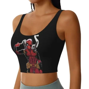 Deadpool Pointing Head Crop Top - Think Inside the Box