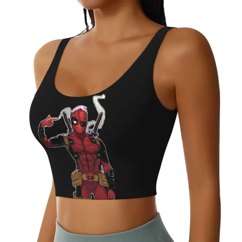 Deadpool Pointing Head Crop Top - Think Inside the Box